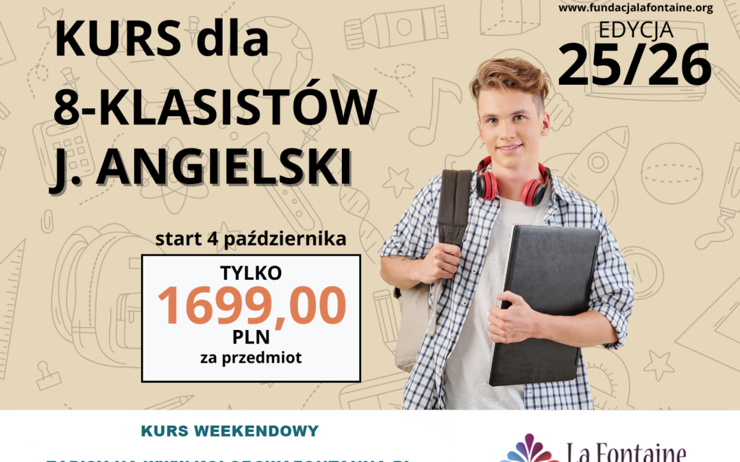 Kurs dla 8-klasistów język angielski edycja 25/26