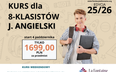 Kurs dla 8-klasistów język angielski edycja 25/26
