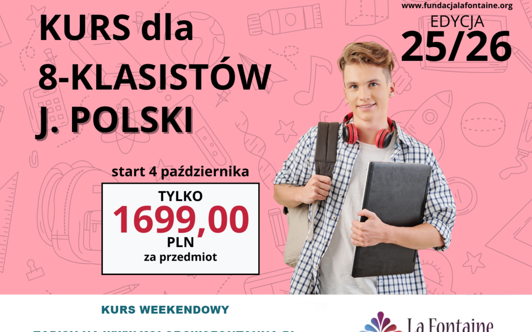 Kurs dla 8-klasistów język polski edycja 25/26