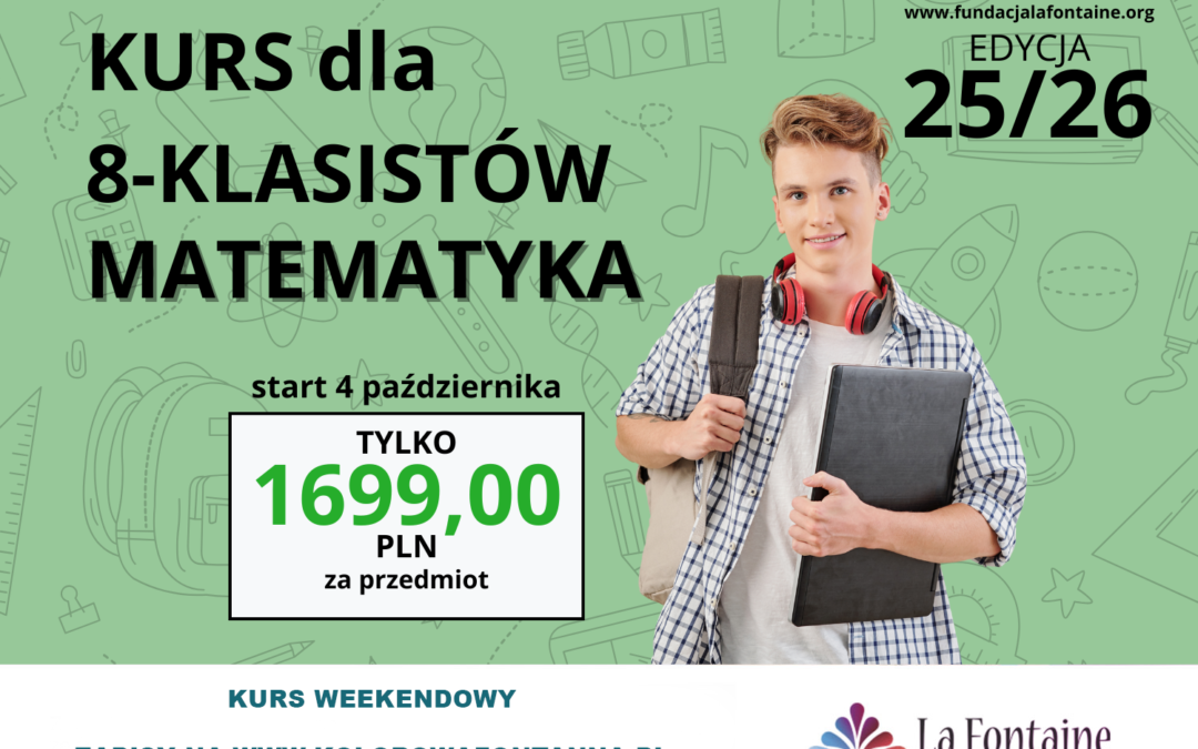Kurs dla 8-klasistów matematyka edycja 25/26